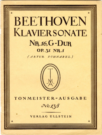 Piano Sonata no. 16 in G major, op. 31, no. 1, edited by Schnabel thumbnail