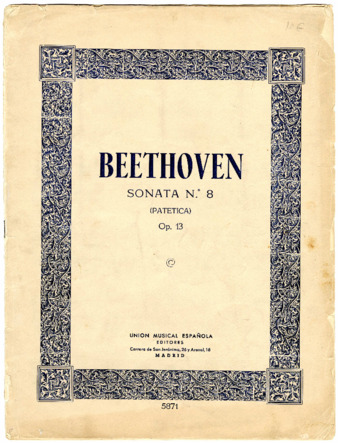 Piano Sonata no. 8 in C minor, op. 13, published by Unión Musical Española thumbnail