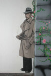 Walk of Fame, Mural of Humphrey Bogart from Casablanca thumbnail