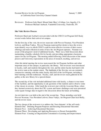 2008 Art Program External Review thumbnail