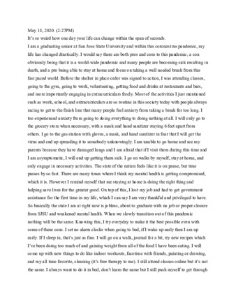 Momoko Ueda COVID-19 Narrative thumbnail