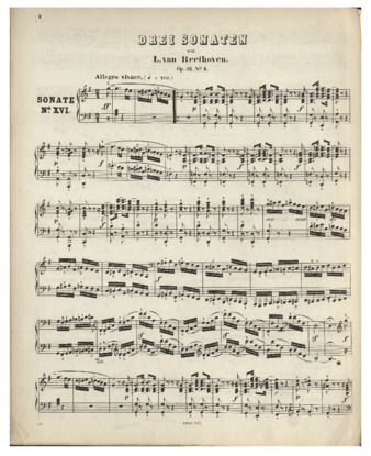 Piano Sonatas. Pest: Rózsavölgyi & Co.; Vienna: J. N. Dunkl [Newman 87] thumbnail