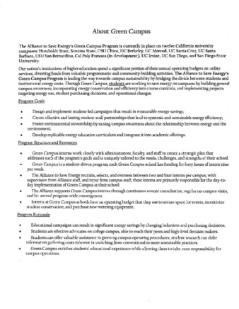 About the Green Campus Program 2008 thumbnail
