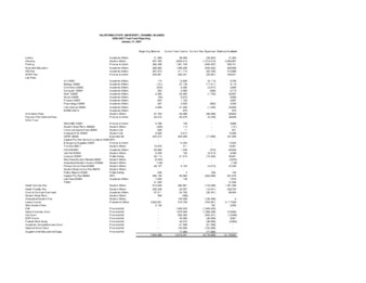 2007 January Trust fund report - summary thumbnail