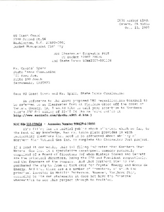 Letter from Lauraine E. to USCG & Crystal Spurr thumbnail