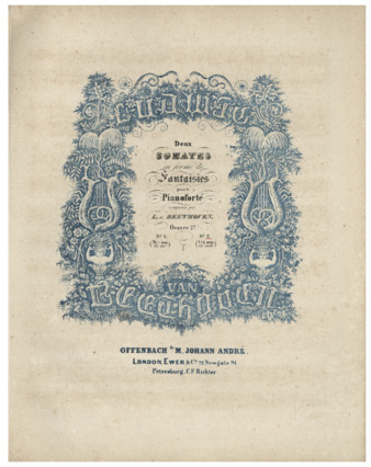 Piano Sonata no. 14 in C-sharp minor, op. 27, no. 2, published by André thumbnail