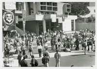 [Students in University Union Plaza] thumbnail