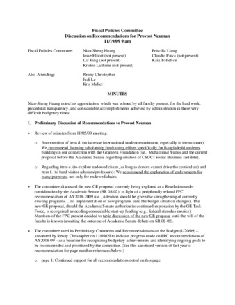 2009_11_19 Fiscal Policies Committee Meeting Minutes thumbnail