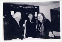 Michele Serros backstage thumbnail