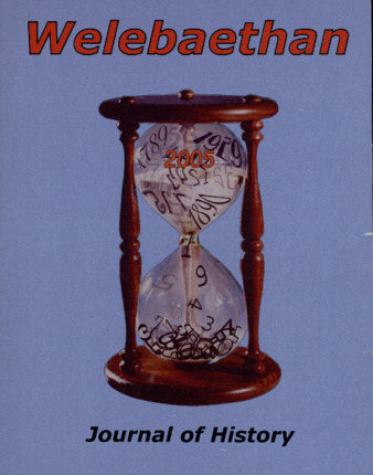 Welebaethan - Journal of History (2005) thumbnail