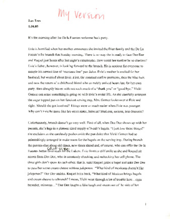 Draft pages of the book Honey Blonde Chica by Michele Serros thumbnail