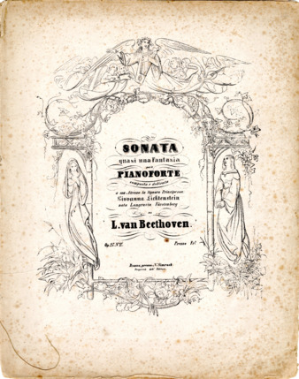 Piano sonata no. 14 in C-sharp minor, op. 27, no. 2 (ca. 1837 printing) thumbnail