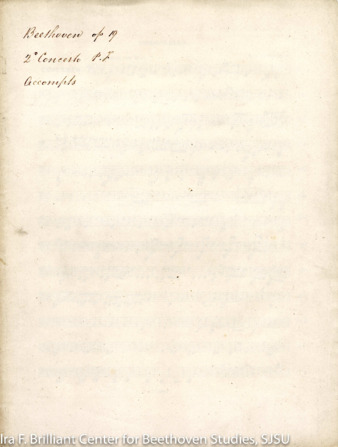 Piano concerto no. 2 in B-flat major, op. 19, arranged for piano and string quartet by Czerny (Peters ed.) thumbnail