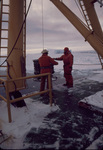 Dr. Ray Smith and Dave getting ready to launch BOPS from the stern of the Duke thumbnail