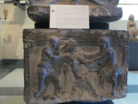 "Sarcophagus in nenfro (called of the Poet) with different scenes thumbnail