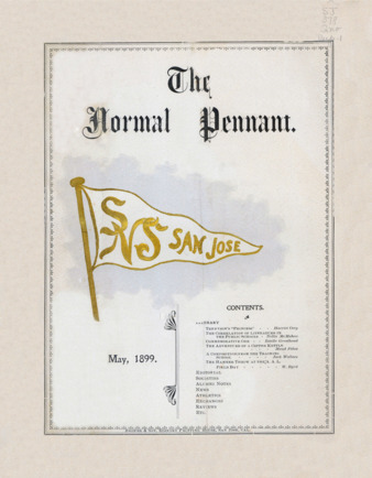 San Jose State Normal School Pennant 1899-05 (May 1899) thumbnail