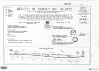 Record of Survey No. 98-1035 in the City of Huntington Beach; Sheet 1 of 13 thumbnail