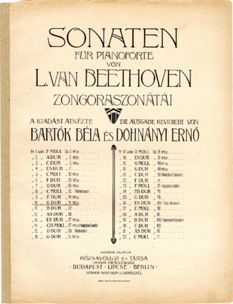 Piano Sonata no. 10 in G major, op. 14, no. 2, edited by Bartók and Dohnányi thumbnail