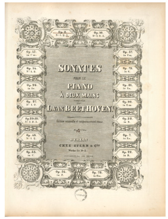 Piano sonata no. 3, op. 2, no. 3, published by Stern & Cie. thumbnail