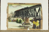 Herndon Bridge S.J. River With Train thumbnail