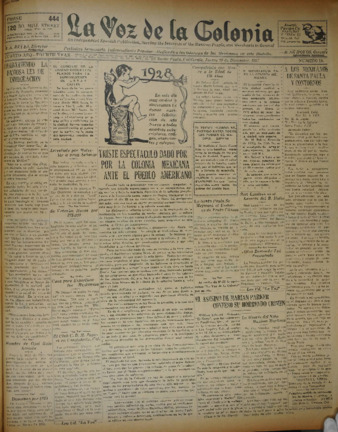 La Voz de la Colonia 29 De Diciembre 1927 thumbnail
