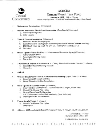 Agenda: Ormond Beach Task Force thumbnail