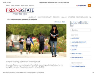 Campus accepting applications for spring 2014 thumbnail