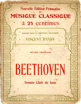 Piano sonata no. 14 in C# minor, op. 27, no. 2, edited by Vincent d'Indy thumbnail