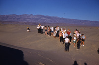 Students at the sand dunes of Death Valley thumbnail