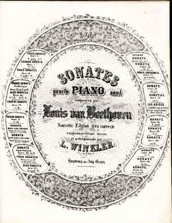 Piano sonata no. 10, op. 14, no. 2, edited by Winkler, with Winkler's metronome markings thumbnail