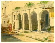 Rabat, Morocco, watercolor on paperboard, 1944 thumbnail