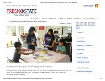 Students serve through Alternative Spring Break Program thumbnail