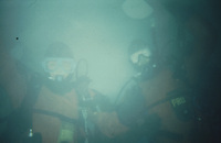 Mike Hearne and Tom Frazer on my check out dive off Palmer Station thumbnail