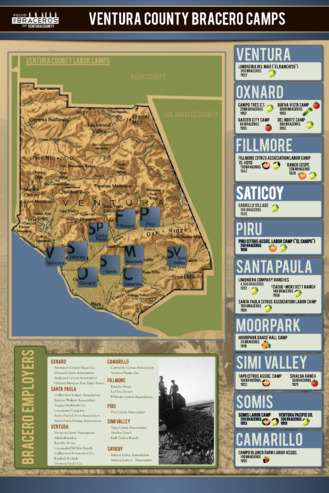 "Ventura County Bracero Camps" Exhibition Poster thumbnail