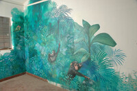 Mural, Jungle with Monkeys thumbnail