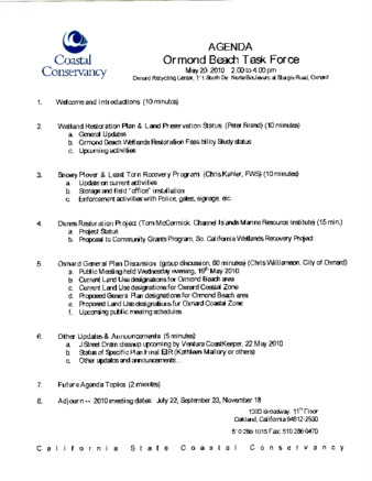 Ormond Beach Task Force Agenda May 2010 thumbnail