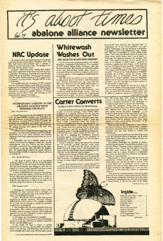 It's About Times: Abalone Alliance Newsletter, February 1979 thumbnail