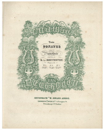 Piano Sonata no. 16 in G major, op. 31, no. 1, published by André thumbnail