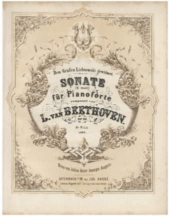 Piano Sonata no. 27 in E minor, op. 90, edited by Knorr thumbnail