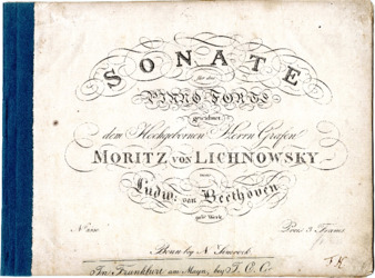 Piano sonata no. 27 in E minor, op. 90, first edition reprinted by Simrock thumbnail