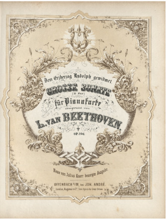 Piano Sonata no. 29 in B-flat major, op. 106, edited by Knorr thumbnail