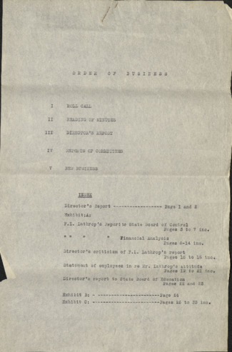 Director's Report [to Board of Trustees], August 13, 1918 thumbnail