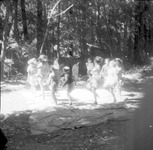Girls and teenagers moving in a circle thumbnail