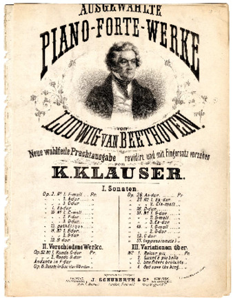 Grande sonate pathétique, op. 13 / L.v. Beethoven ; revidirt und mit Fingersatz versehen von K. Klauser thumbnail