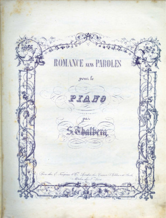 Romance sans paroles pour le piano par S. Thalberg. thumbnail
