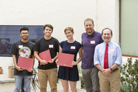 Dr. Geoff Dilly with students at 2017 SURF Program Reception thumbnail