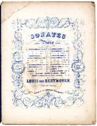 Sonates pour piano seul ... op. 31, no. 2 ... par Louis van Beethoven. thumbnail