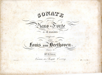 Piano sonata in D major for piano four hands, op. 6 (J. Czerny) thumbnail