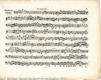 Sonata for horn and piano, op. 17, published by Simrock thumbnail