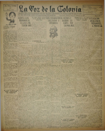 La Voz de La Colonia 21 de febrero de 1929 thumbnail